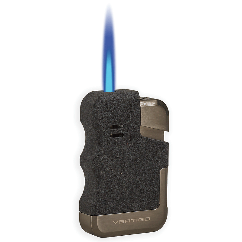Vertigo Gator Lighter Black Crackle