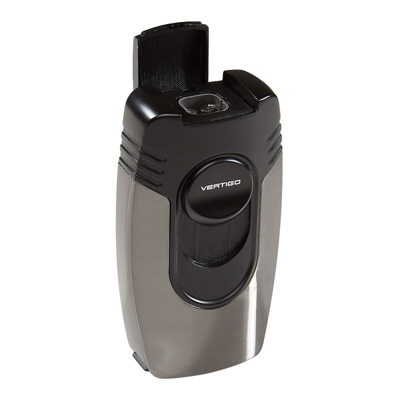 Vertigo Big Buddha Table Lighter Brushed Gunmetal & Black