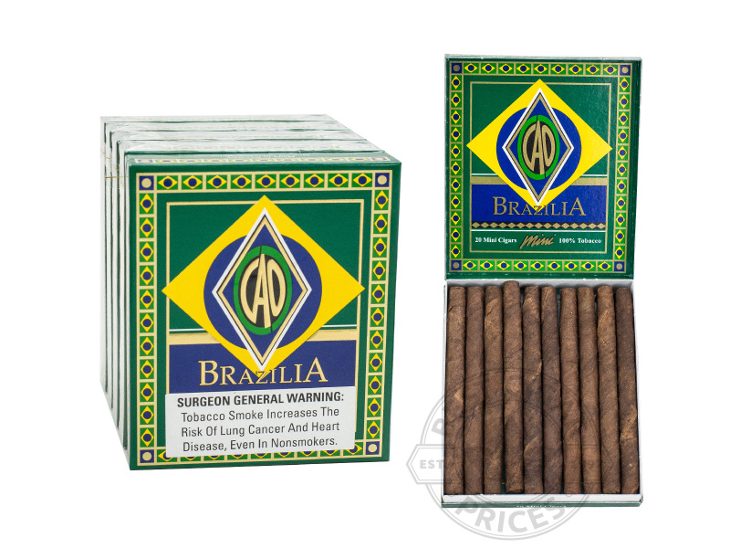 CAO Brazilia Minis - Small Packs: 100 Cigarillos