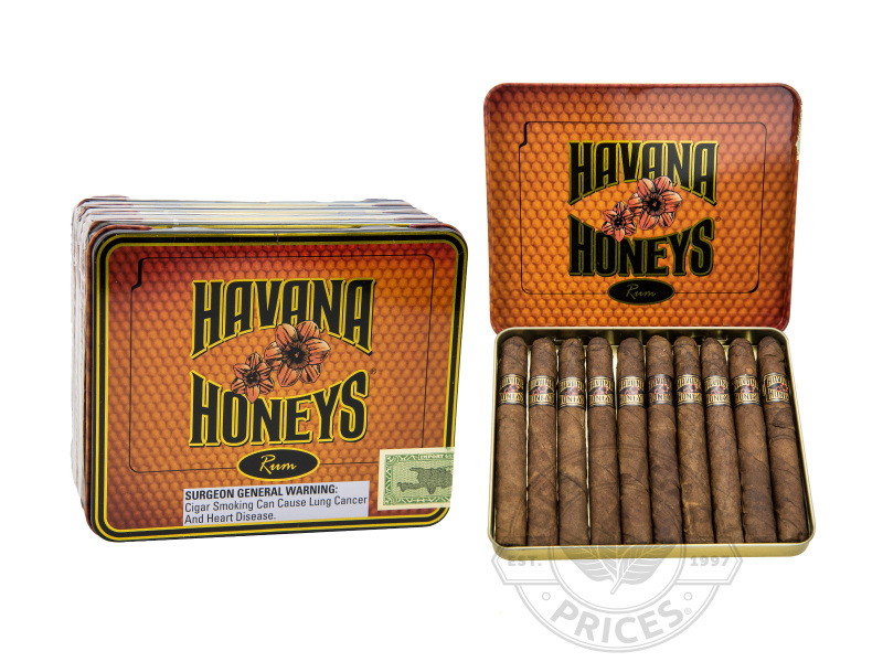Havana Honeys Tins Rum - 50 Cigarillos