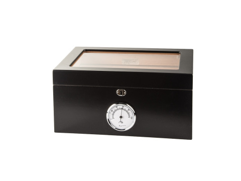 Bally Black 100 Count Glass Top Humidor - Box of 20