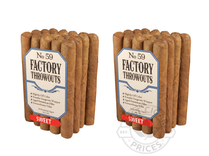 Factory Throwouts Number 59 Sweet - 40 Cigars
