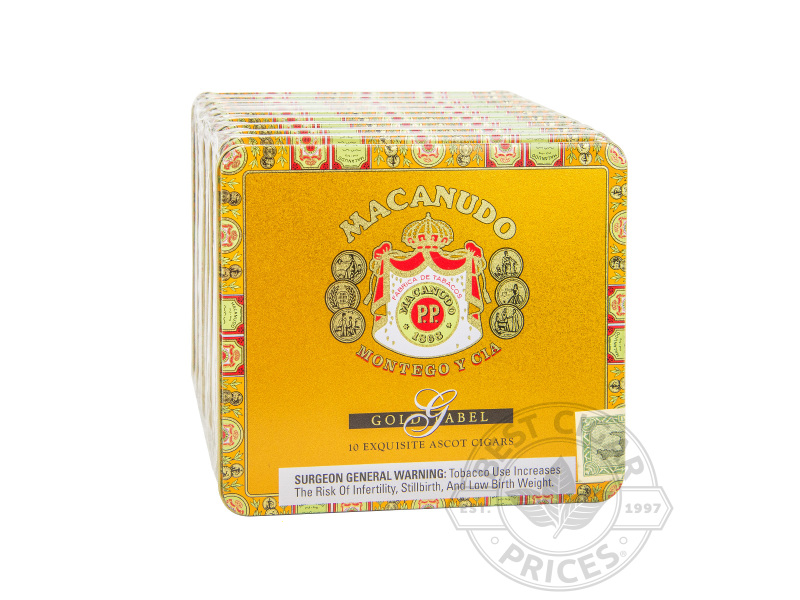 Macanudo Gold Label Ascot - 100 Cigarillos