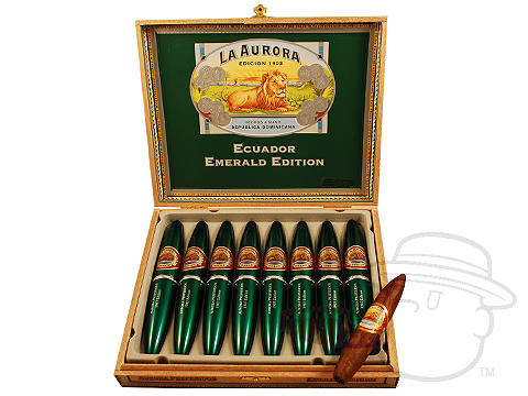 La Aurora Preferido Doble Figurado Emerald Tubo - 8 Cigars