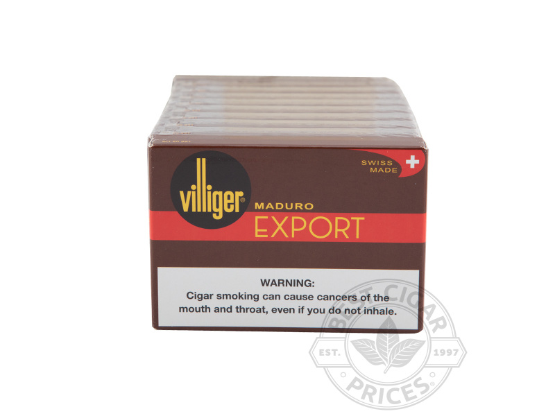 Villiger Export Maduro Packs - Small Packs: 50 Cigarillos