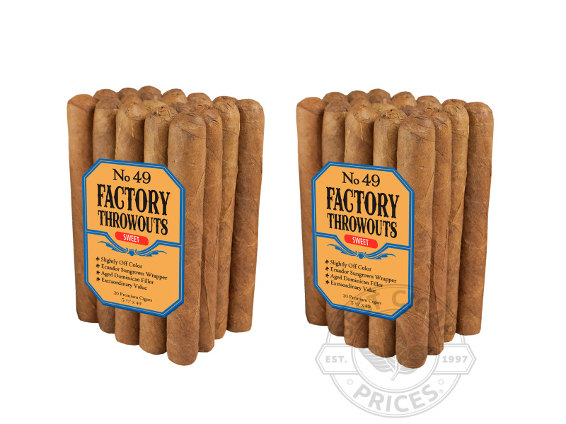 Factory Throwouts Number 49 Sweet - 40 Cigars