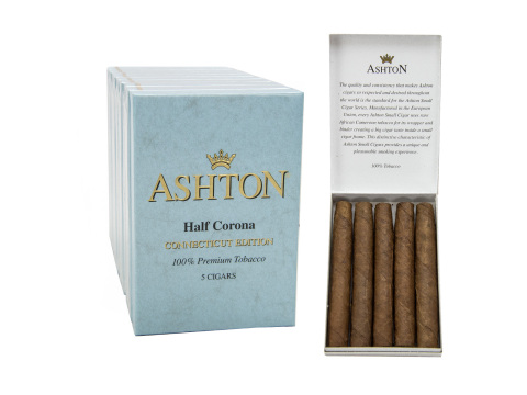 Ashton Connecticut Half Corona - Small Packs: 50 Cigarillos