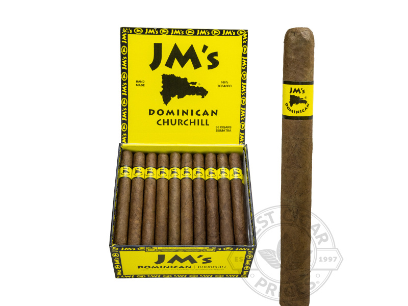 JM's Dominican Churchill Sumatra - 50 Cigars