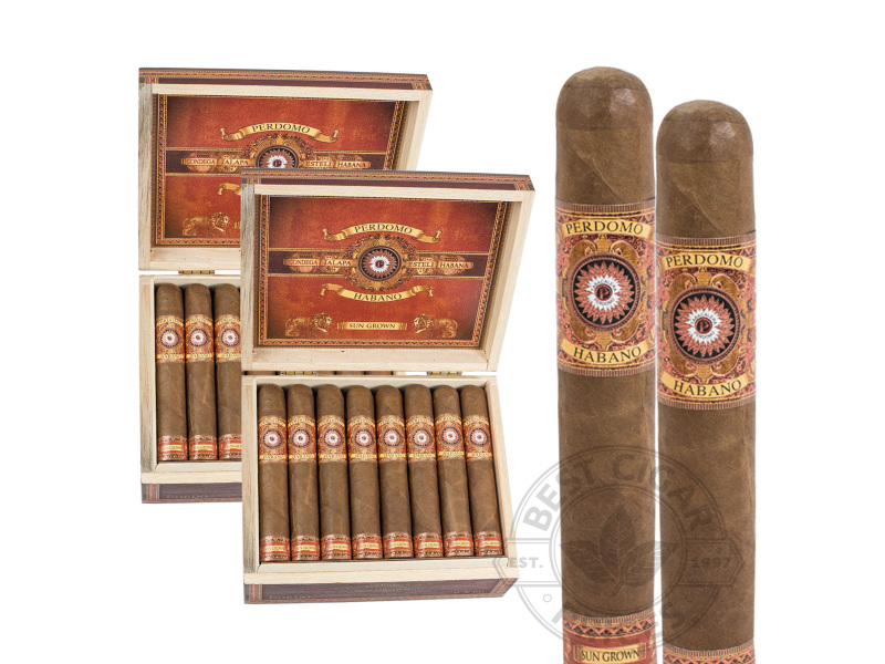 Perdomo Habano Bourbon Barrel-Aged Sun Grown Gordo - 48 Cigars