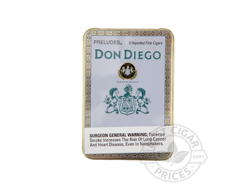 Don Diego Preludes - Tin - 6 Total Cigars