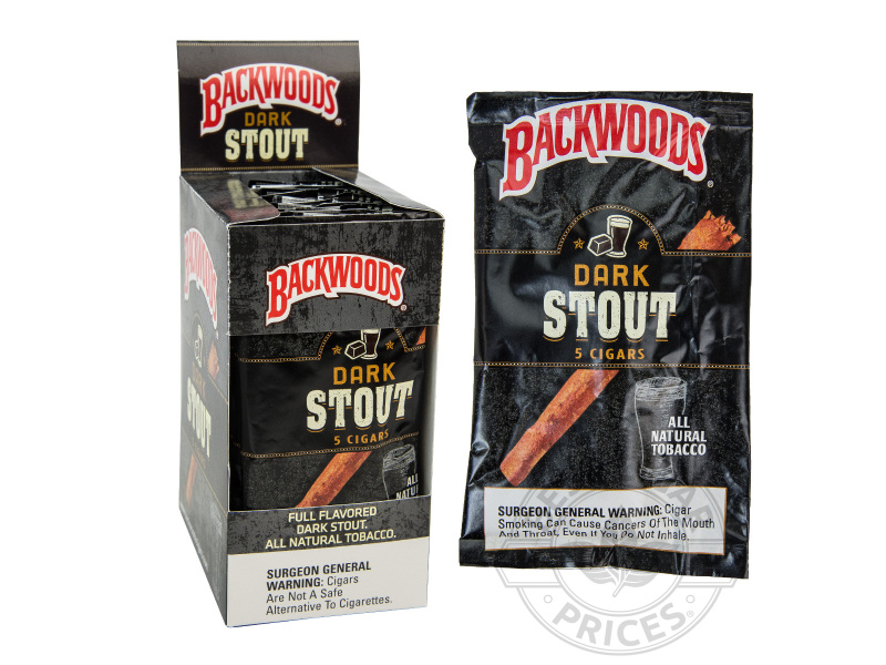 Backwoods Dark Stout Cigars - Pack Of 40 - Small Packs: 40 Cigarillos