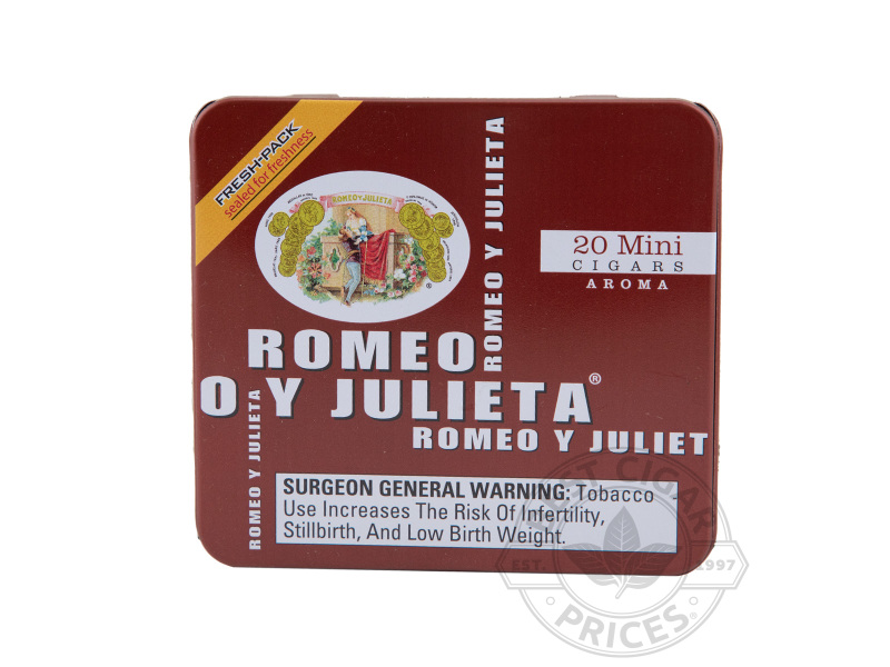 Romeo Y Julieta Minis Aroma 2x Deal - Tin - 20 Total Cigars