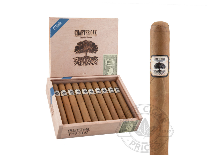 Charter Oak Connecticut Shade Toro - 20 Cigars