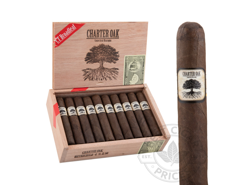 Charter Oak Connecticut Broadleaf Rothschild - 20 Cigars