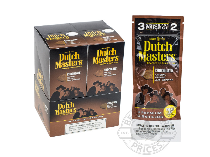 Dutch Masters Cigarillos Chocolate Upright - Carton - 60 Total Cigars