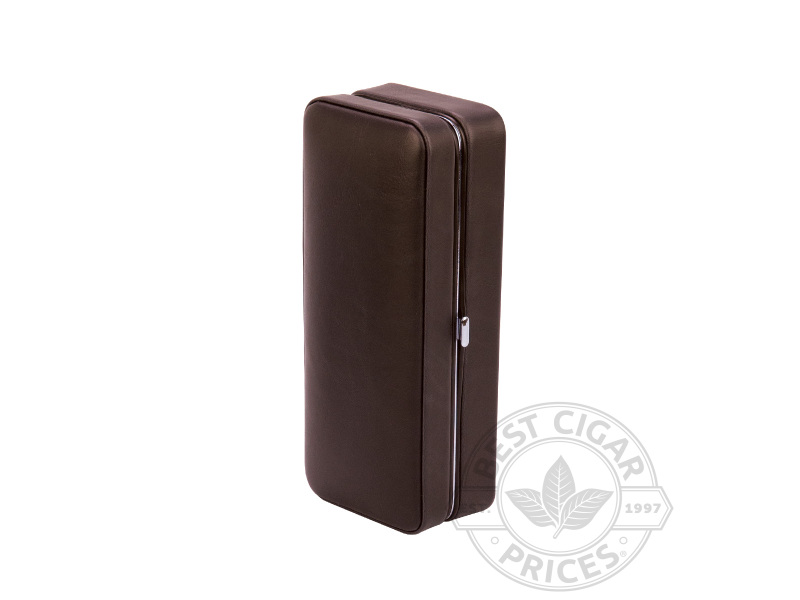3 Cigar Brown Folding Case With Cutter - Box of 20