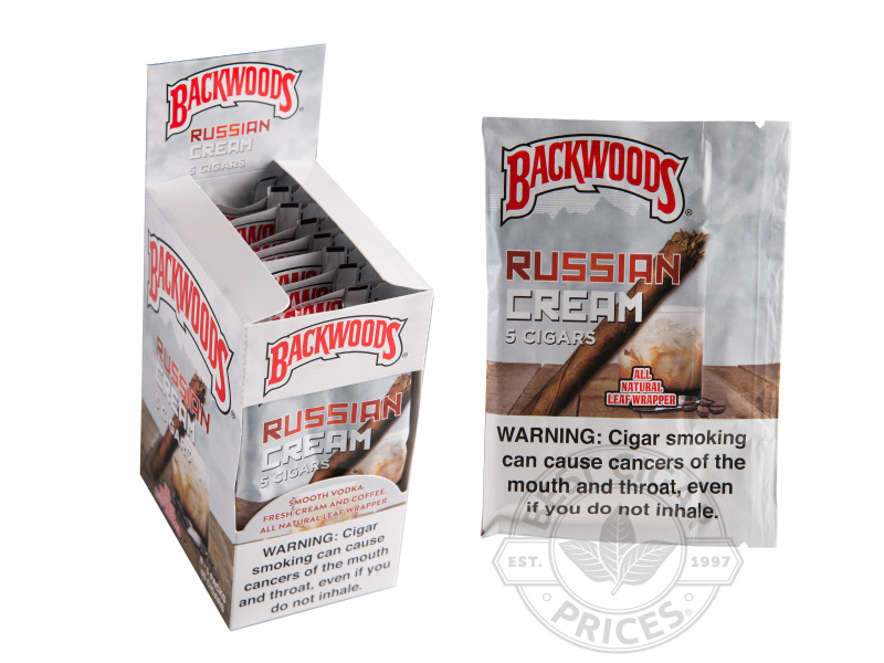 Backwoods Russian Cream Pack Of 40 - Small Packs: 40 Cigarillos