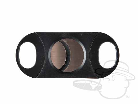 Double Blade 80 Ring Gauge Cigar Cutter - Black - Box of 20