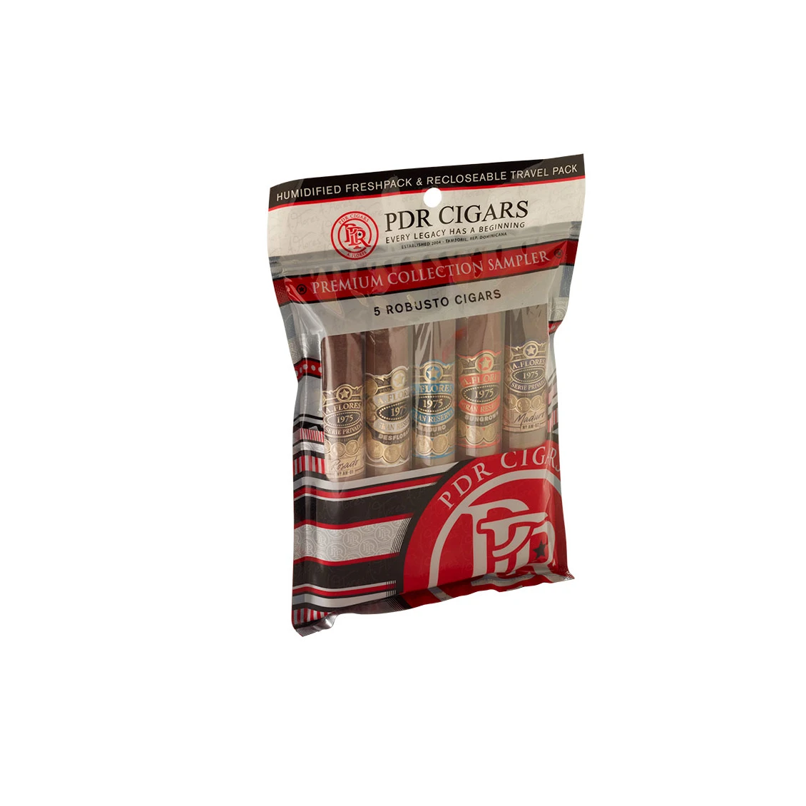 PDR Fresh Pack Robusto 5 Cigar Original Version Varies | Robusto | Sampler of 5