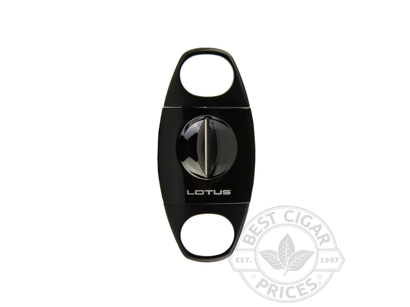 Lotus Serrated V-Cut Cigar Cutter - Black - Box of 20