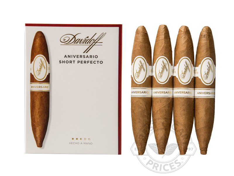 Davidoff Aniversario Short Perfecto - 4 Pack - Box of 20