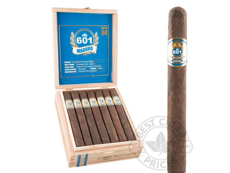 601 Blue Label Short Churchill Maduro - 20 Cigars