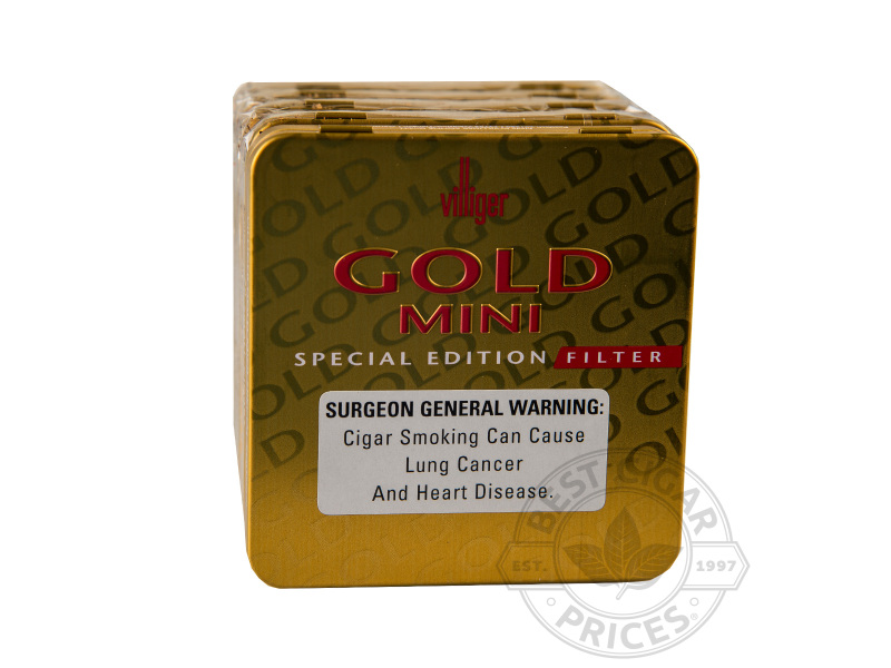 Villiger Gold Mini Filter Cigarillos - 100 Cigarillos