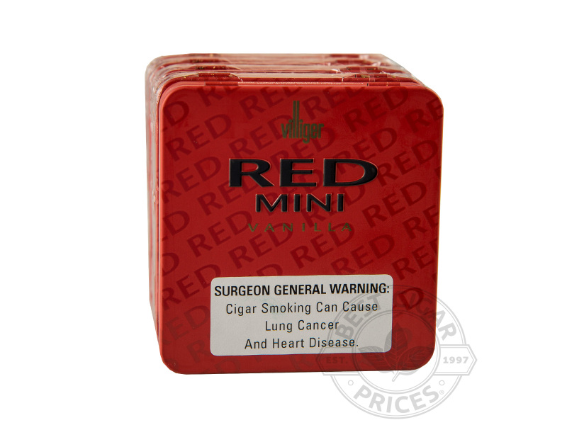 Villiger Red Mini Vanilla Non Filter Cigarillos - 100 Cigarillos