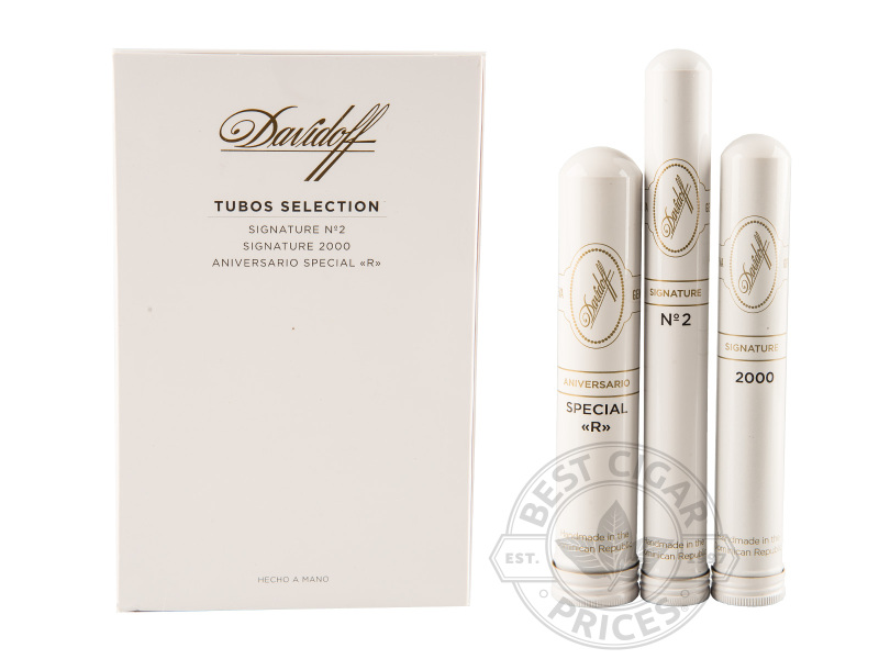 Davidoff White Tubos 3 Cigar  Sampler - Box of 20
