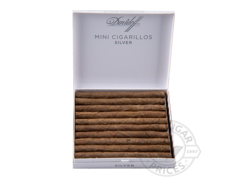 Davidoff Mini Cigarillos Silver 100 - Small Packs: 100 Cigarillos