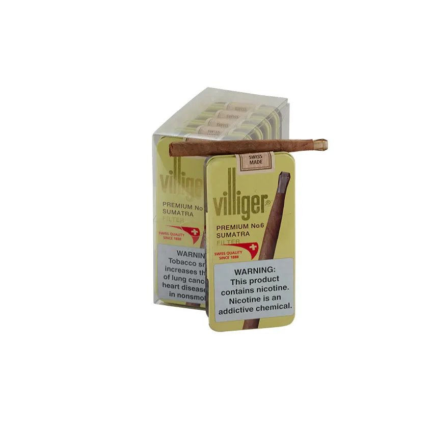 Villiger Premium No. 6 Honey Natural | Cigarillo | Pack of 50