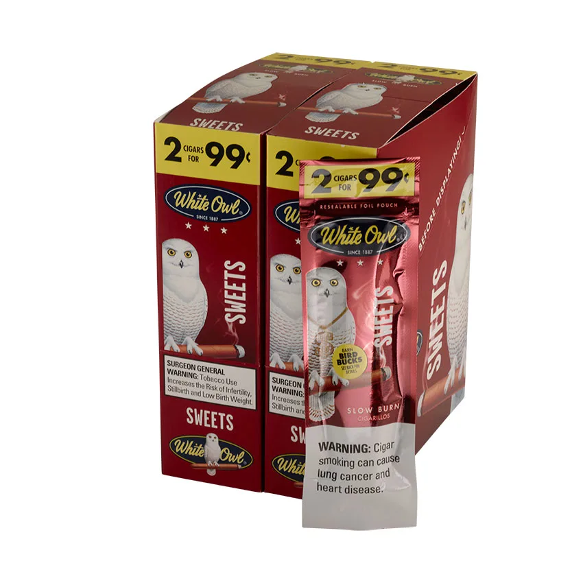 White Owl Sweets (2) Natural | Cigarillo | Upright of 60