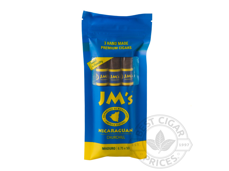 JM's Nicaraguan Churchill Maduro - 3 Cigars