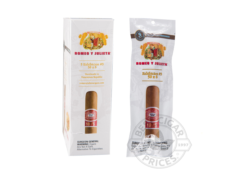 Romeo Y Julieta 1875 Exhibicion #3 Fresh Pack Singles - 5 Cigars
