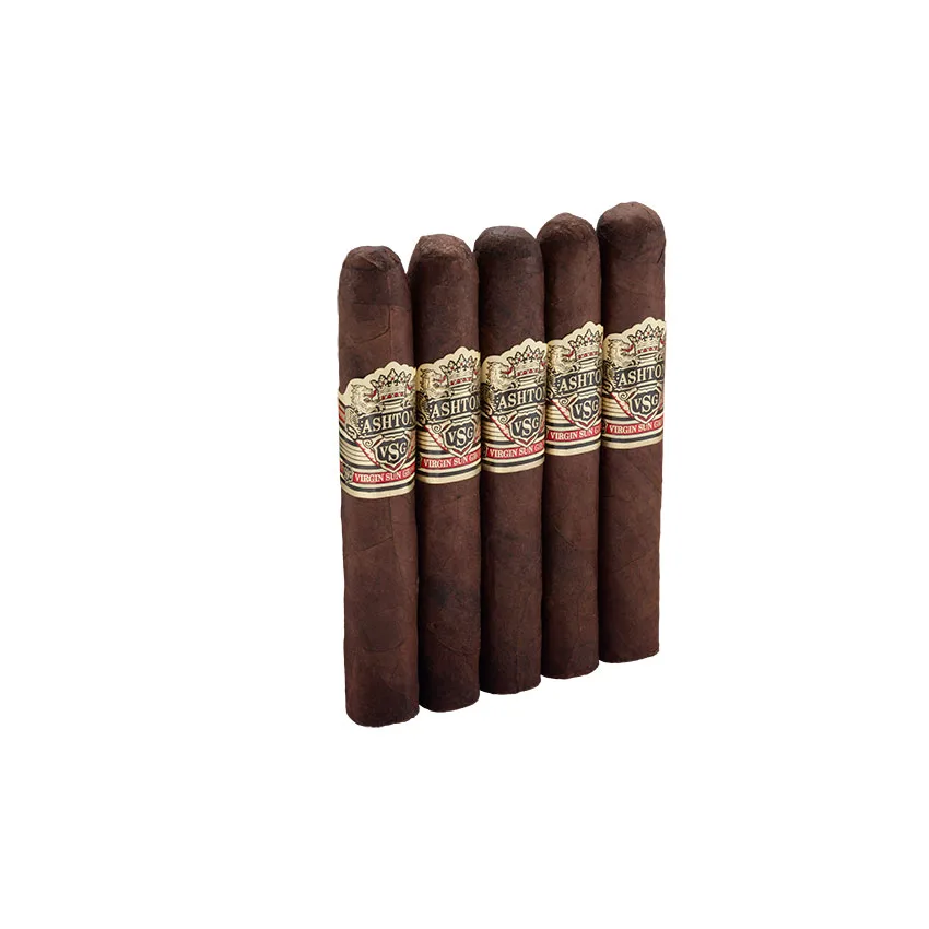 Ashton Virgin Sun Grown Tres Mystique Natural | Corona | Pack of 5