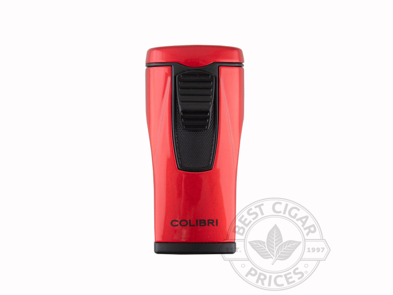 Colibri Monaco Metallic Triple Jet Flame Lighter - Red - Box of 20