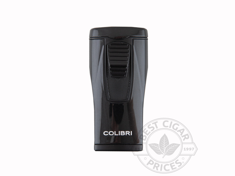 Colibri Monaco Metallic Triple Jet Flame Lighter - Black - Box of 20