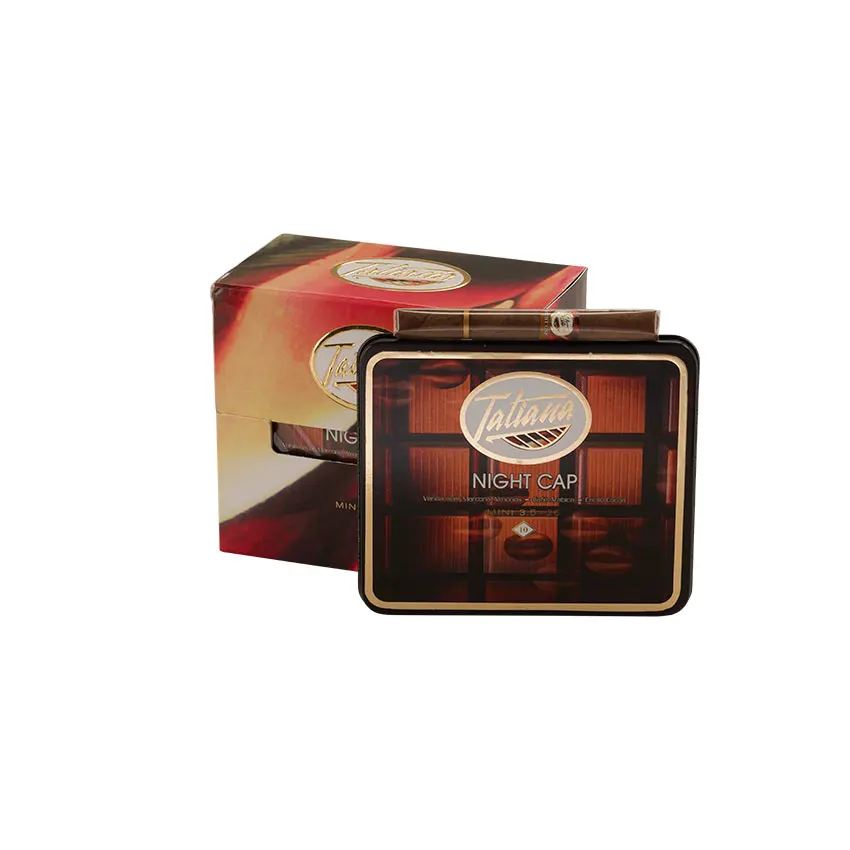 Tatiana Tins Night Cap Small (10) Natural | Cigarillo | Pack of 50