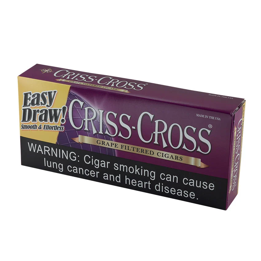 Criss Cross Heavy Weights Grape (20) Natural | Filtered Cigar | Carton of 200