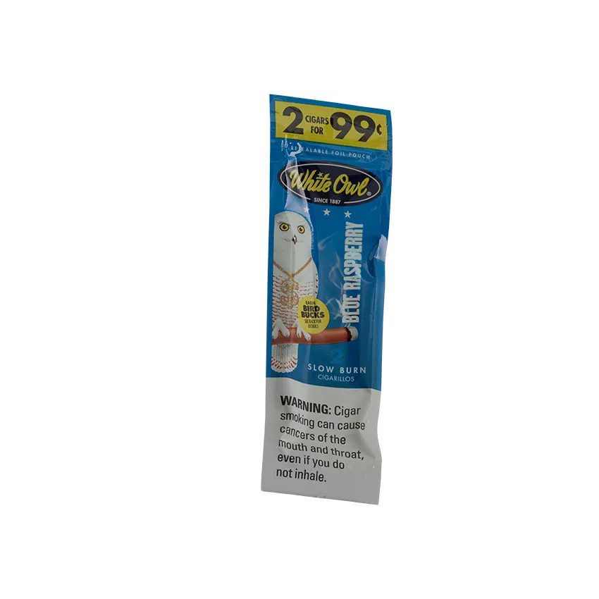 White Owl Blue Raspberry (2) Natural | Cigarillo | Pack of 2