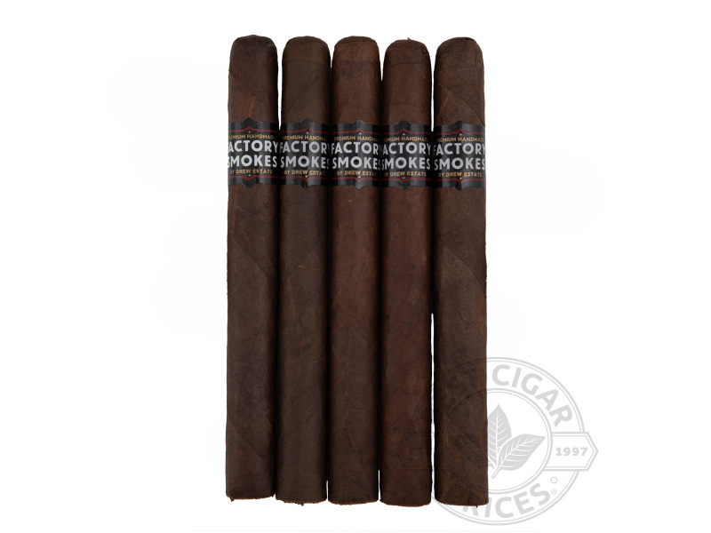 Factory Smokes Churchill Maduro By Drew Estate - 5 Cigars