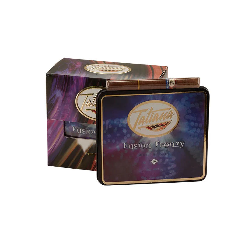 Tatiana Tins Fusion Frenzy (10) Natural | Panatela | Pack of 50