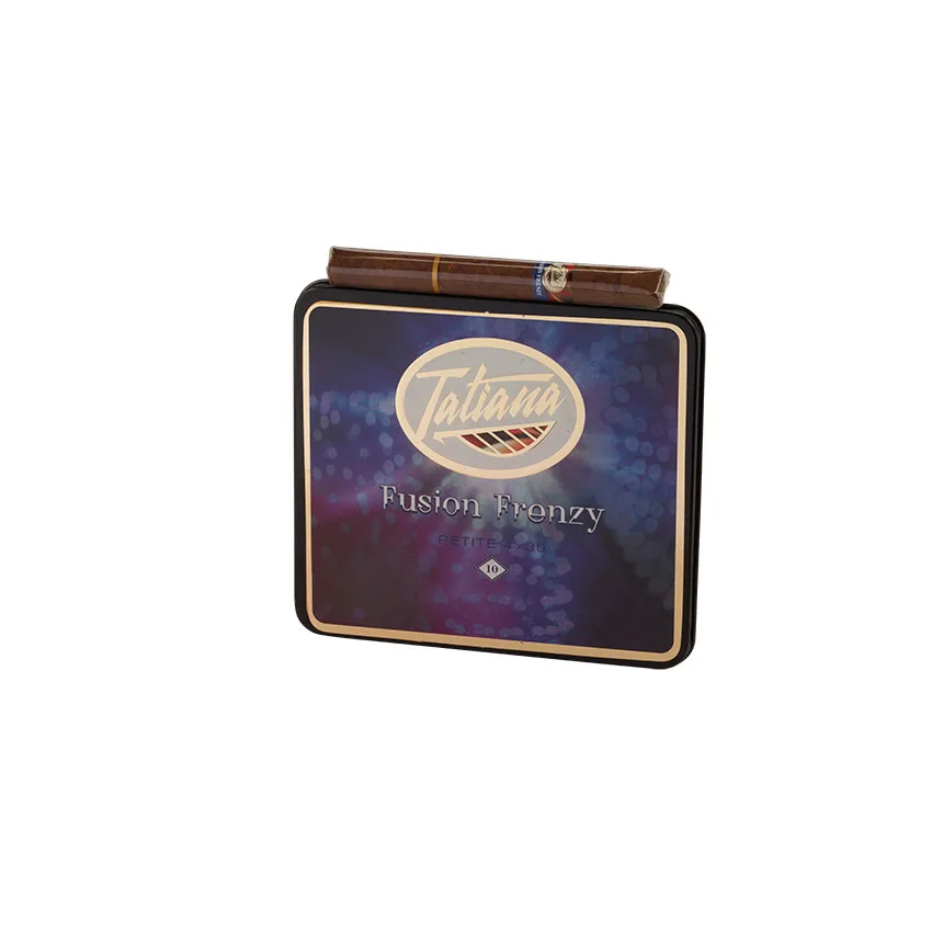 Tatiana Tins Fusion Frenzy (10) Natural | Panatela | Tin of 10