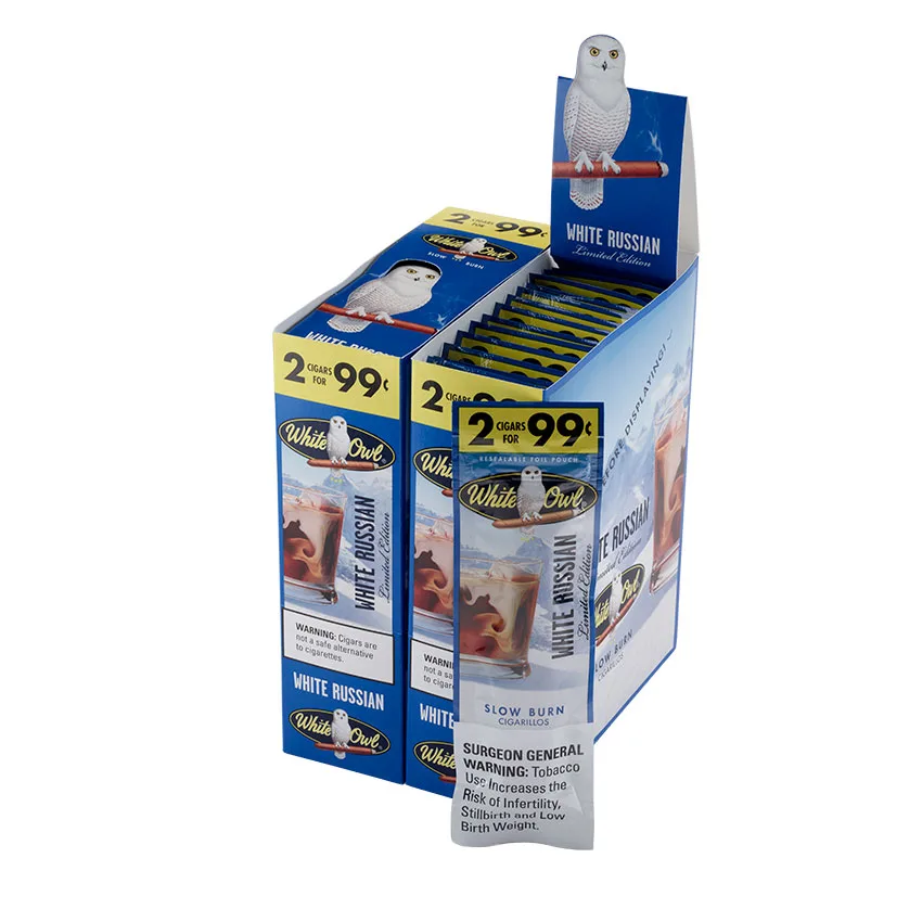 White Owl White Russian (2) Natural | Cigarillo | Upright of 60