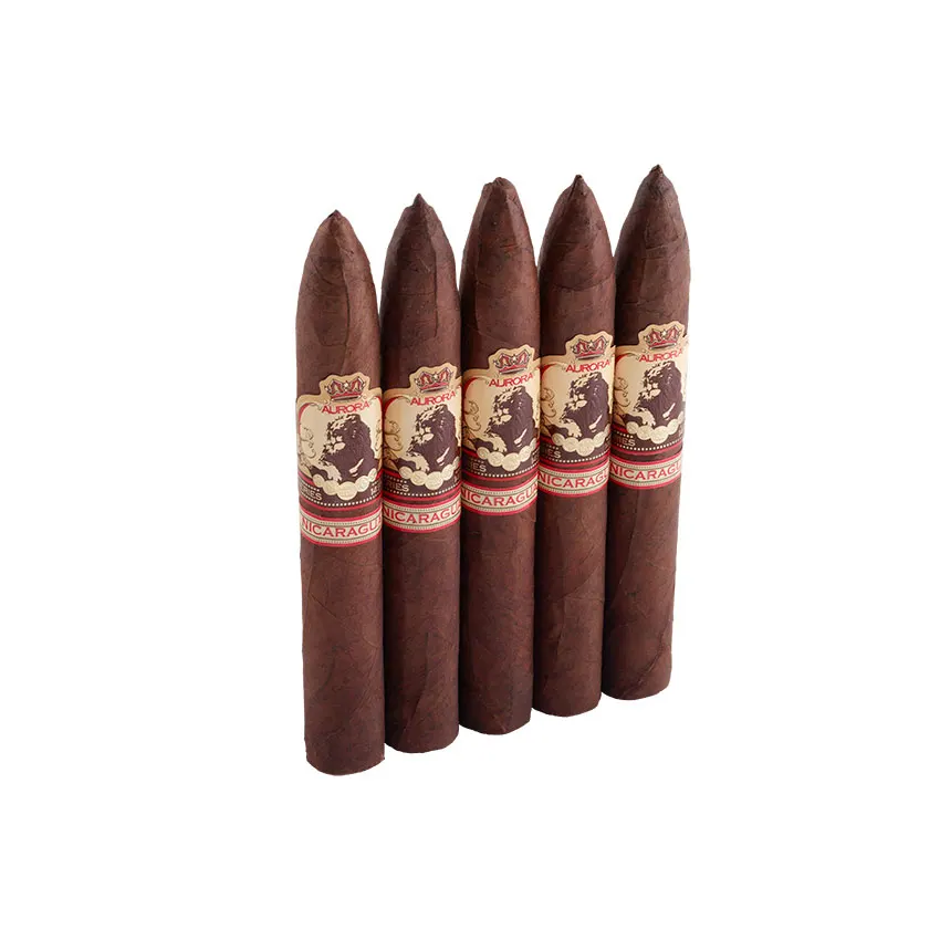 La Aurora 1495 Nicaragua Belicoso Natural | Belicoso | Pack of 5