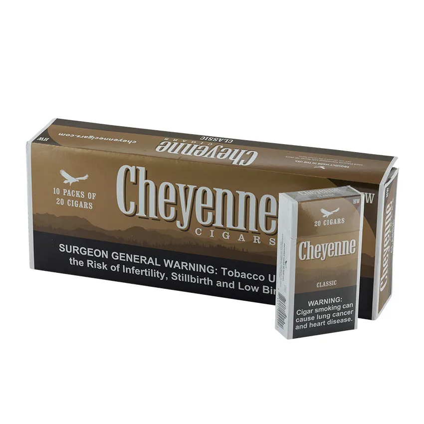 Cheyenne Heavy Weights Classic (20) Natural | Filtered Cigar | Carton of 200