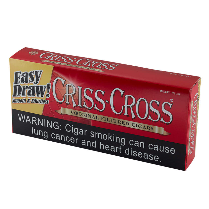 Criss Cross Heavy Weights Regular (20) Natural | Filtered Cigar | Carton of 200