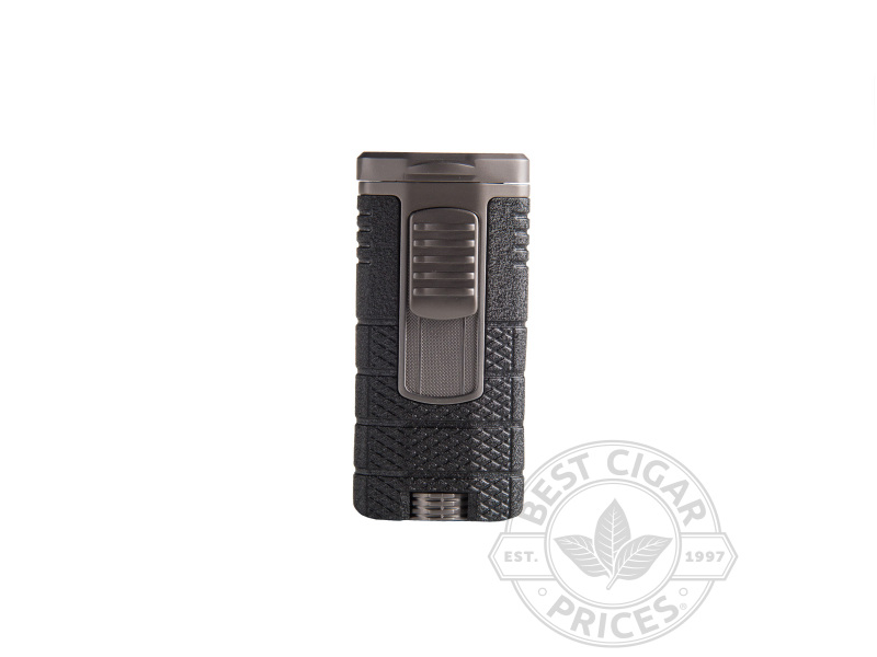 Xikar Tactical Triple Jet Flame Lighter - Gunmetal & Black - Box of 20