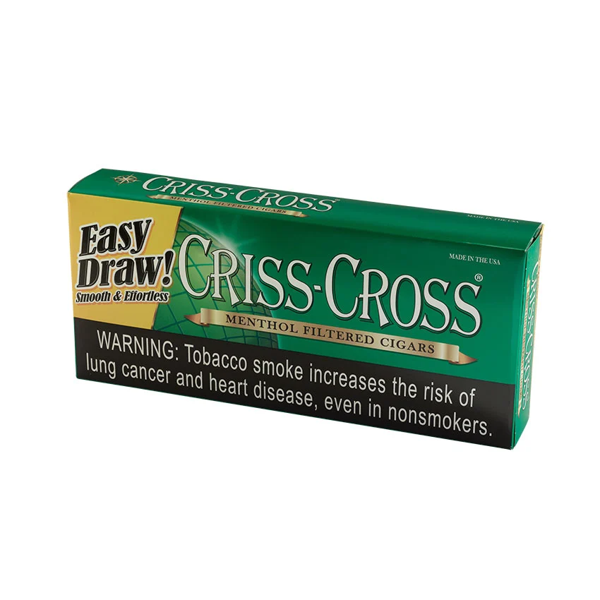 Criss Cross Heavy Weights Menthol (20) Natural | Filtered Cigar | Carton of 200