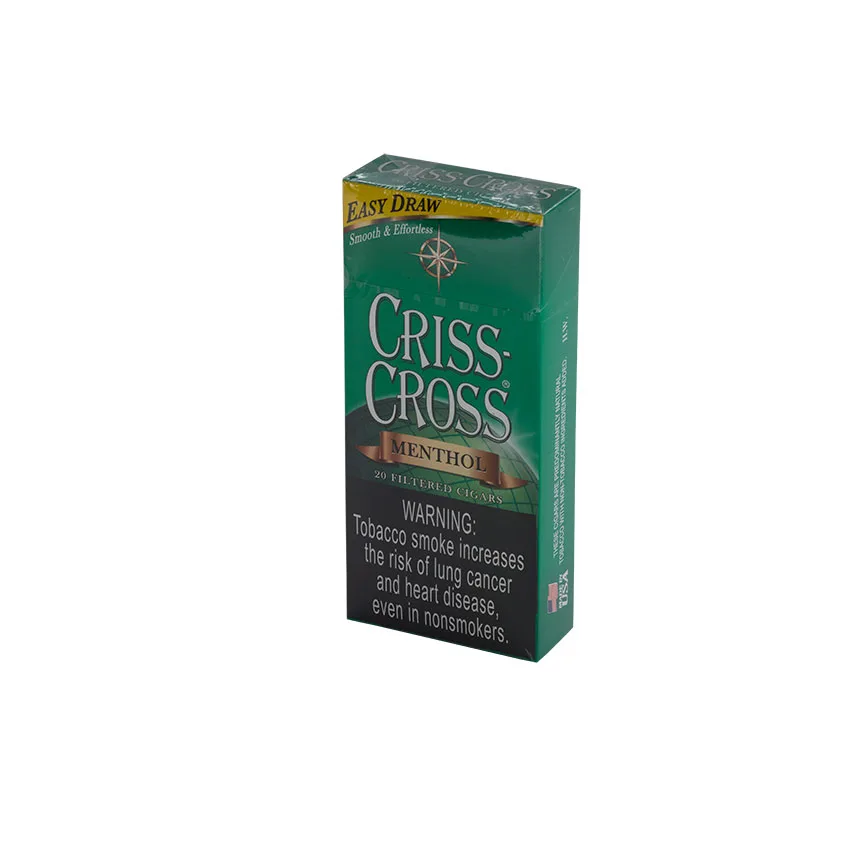 Criss Cross Heavy Weights Menthol (20) Natural | Filtered Cigar | Pack of 20